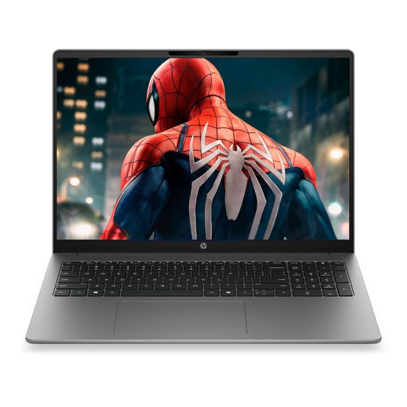 Laptop HP 200 G2a Ryzen 7 16GB RAM 512GB SSD WUXGA plateado frontal