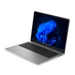 Laptop HP 200 G2a Ryzen 7 16GB RAM 512GB SSD WUXGA plateado frontal oblicuo