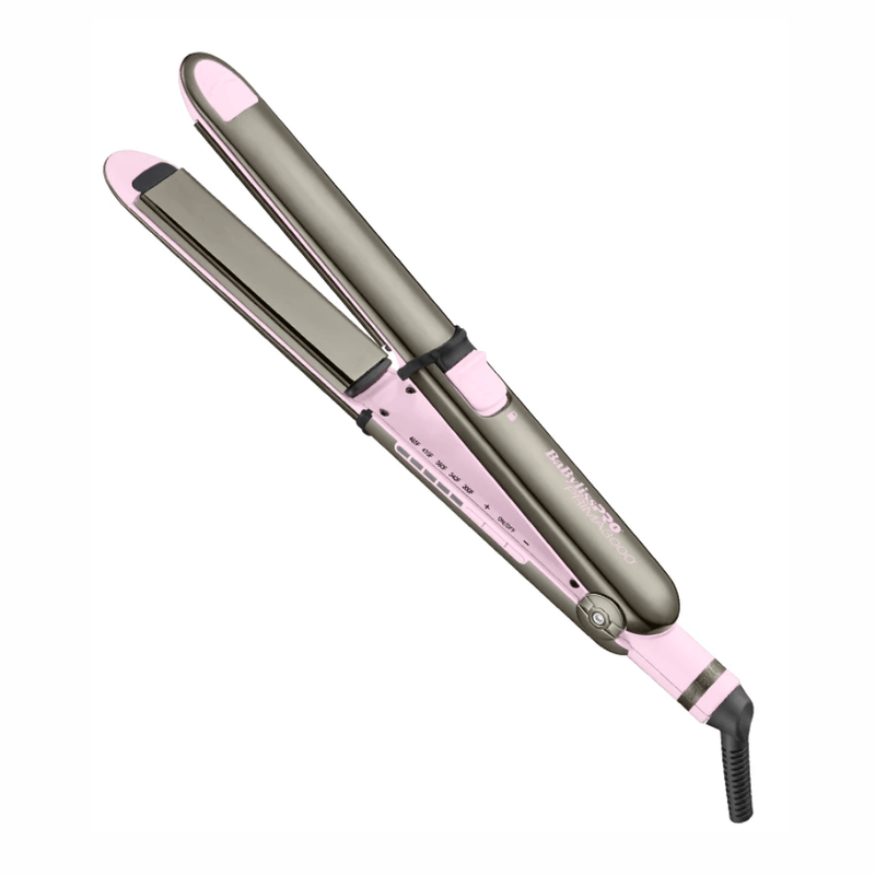 Alisadora BaBylissPRO Optima 3000 Pink Nano Titanium 465°F oblicuo