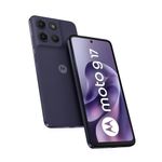 Celular Motorola G17 4G 256GB 4GB RAM cámara 50 MP 5200 mAh frontal oblicuo