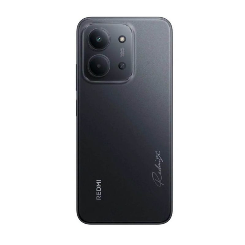 Celular Xiaomi Redmi 15C 4G 256GB 4GB RAM cámara 50 MP negro dorsal