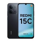 Celular Xiaomi Redmi 15C 4G 256GB 4GB RAM cámara 50 MP negro frontal