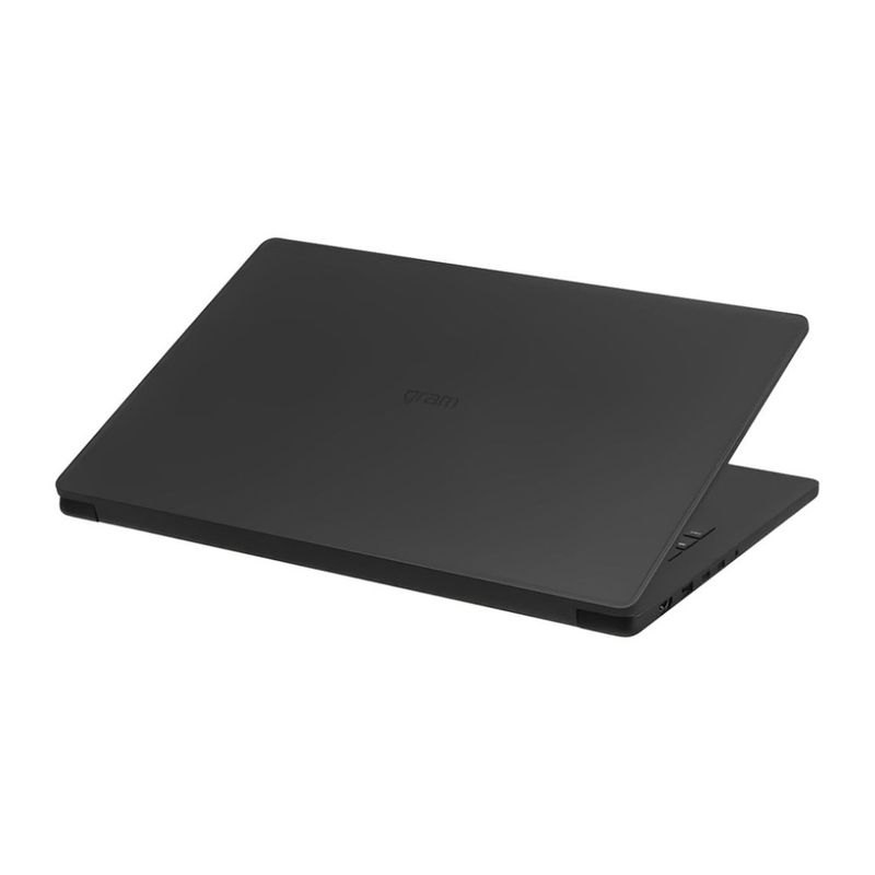 Laptop LG gram Book 15 Core Ultra 7 512GB SSD táctil negro dorsal oblicuo