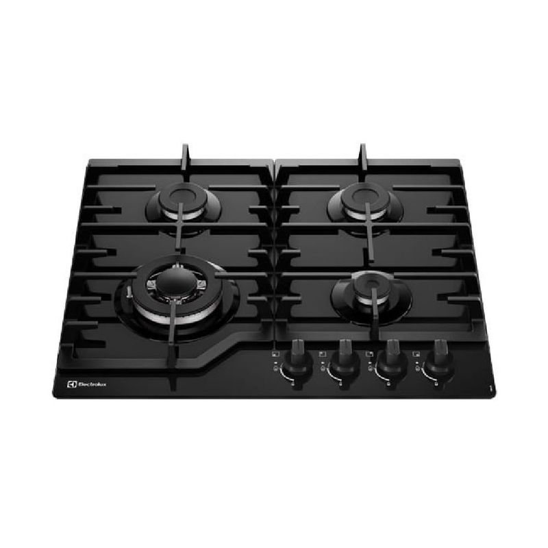 Encimera Electrolux KE4CB 4 hornillas 60 cm vidrio templado frontal
