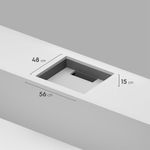 Encimera Electrolux KE5CB 5 hornillas 75 cm vidrio templado oblicuo
