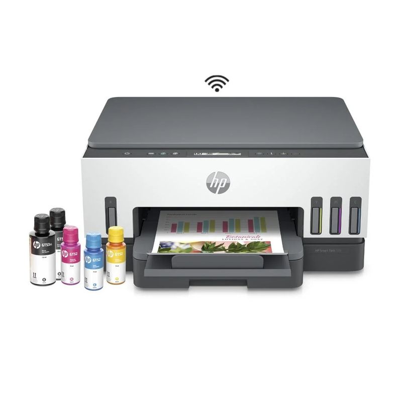 Impresora HP Smart Tank 720 multifuncional Wi-Fi dúplex frontal
