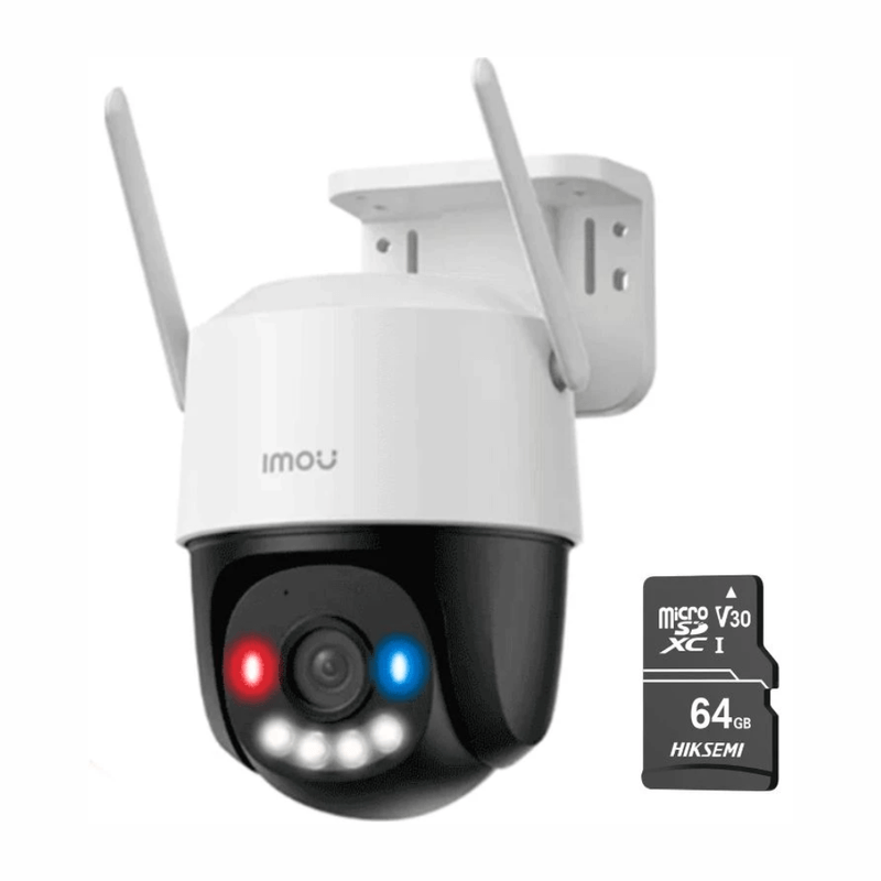 Cámara IMOU Cruiser SC 5MP 3K Wi-Fi 360° IP66 y SD 64GB frontal