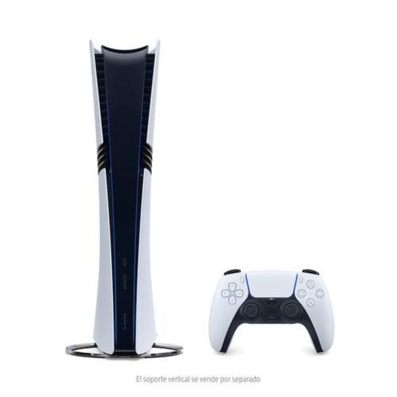 Consola PlayStation 5 Pro Digital 2 TB SSD 4K 16 GB RAM frontal equipo