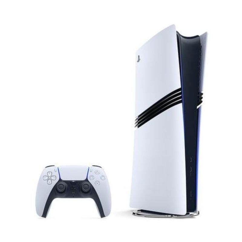 Consola PlayStation 5 Pro Digital 2 TB SSD 4K 16 GB RAM frontal oblicuo