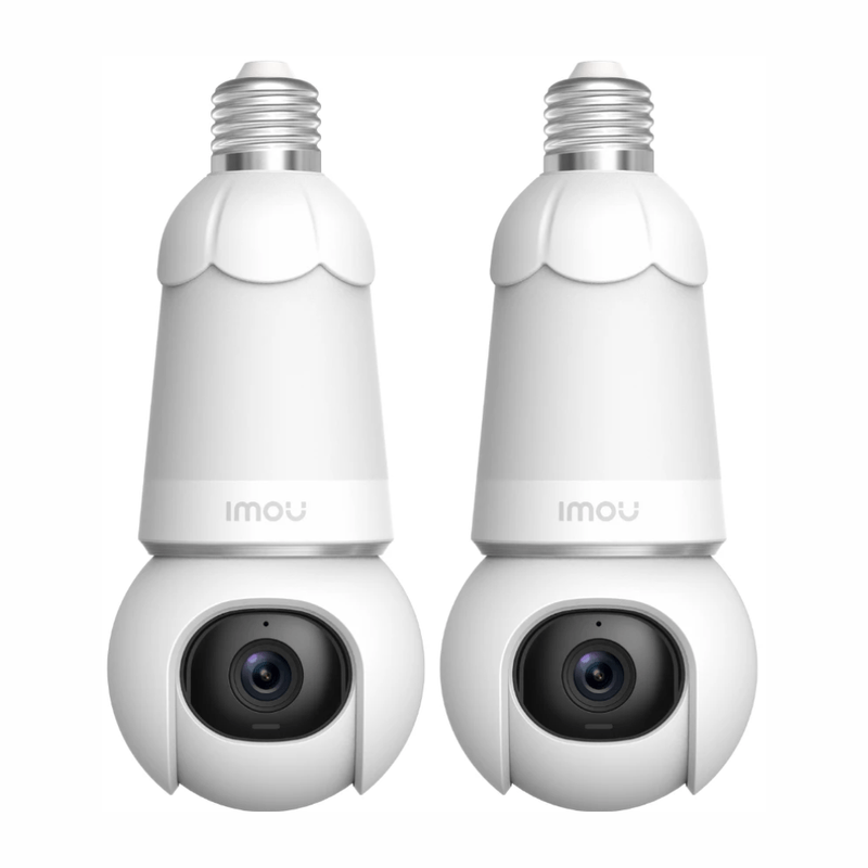 Kit 2 cámaras Imou Bulb Cam 3MP 2K Wi-Fi IP66 blanco frontal