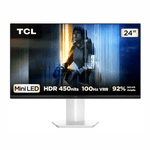 Monitor TCL 24G54 23.8 VA Mini LED FHD 100Hz 5ms blanco panel VA