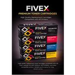 Kit de tóner Fivex 215A CMYK para HP M155a M182nw M183fw  capacidad