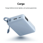 Power bank Xiaomi PB200DPW 20000 mAh 67 W cable USB-C azul conexion