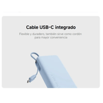 Power bank Xiaomi PB200DPW 20000 mAh 67 W cable USB-C azul capacidad