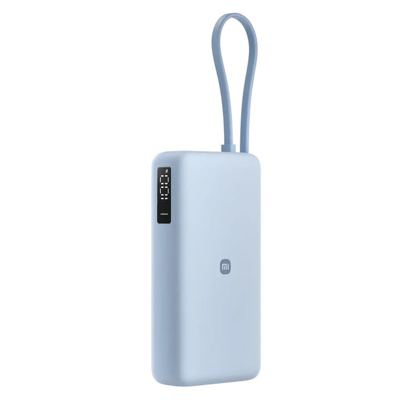 Power bank Xiaomi PB200DPW 20000 mAh 67 W cable USB-C azul frontal