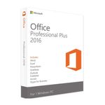 Licencia Office 2016 Pro Plus Retail 1 PC Permanente
