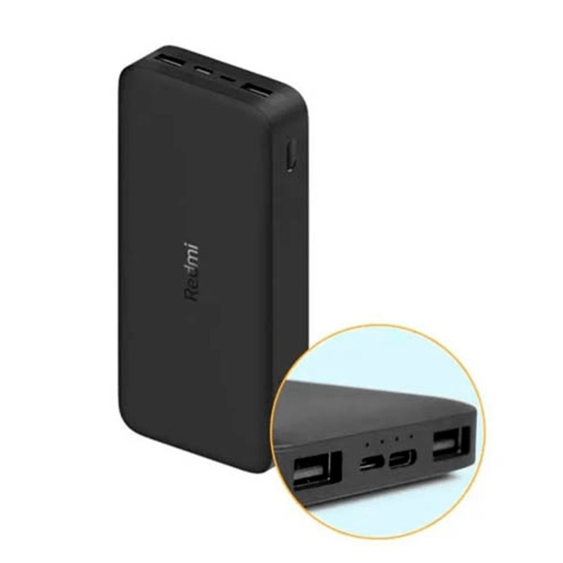 Power bank Redmi PB200LZM 20000 mAh 18 W doble USB-A negro conexiones