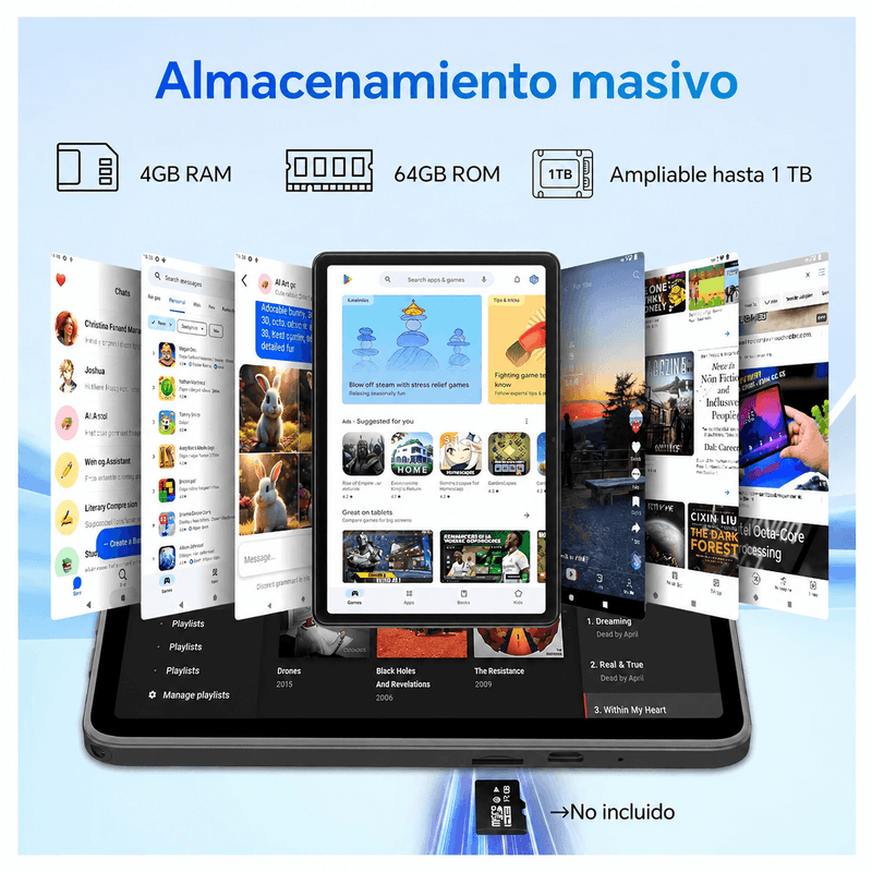 Tablet Blackview Tab 20 10.1 pulgadas 64GB Wi-Fi almacenamiento