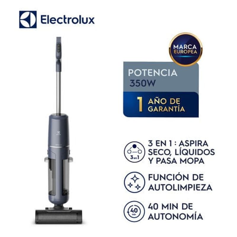 Aspiradora mopa Electrolux EMC2500 3 en 1 hasta 40 min características