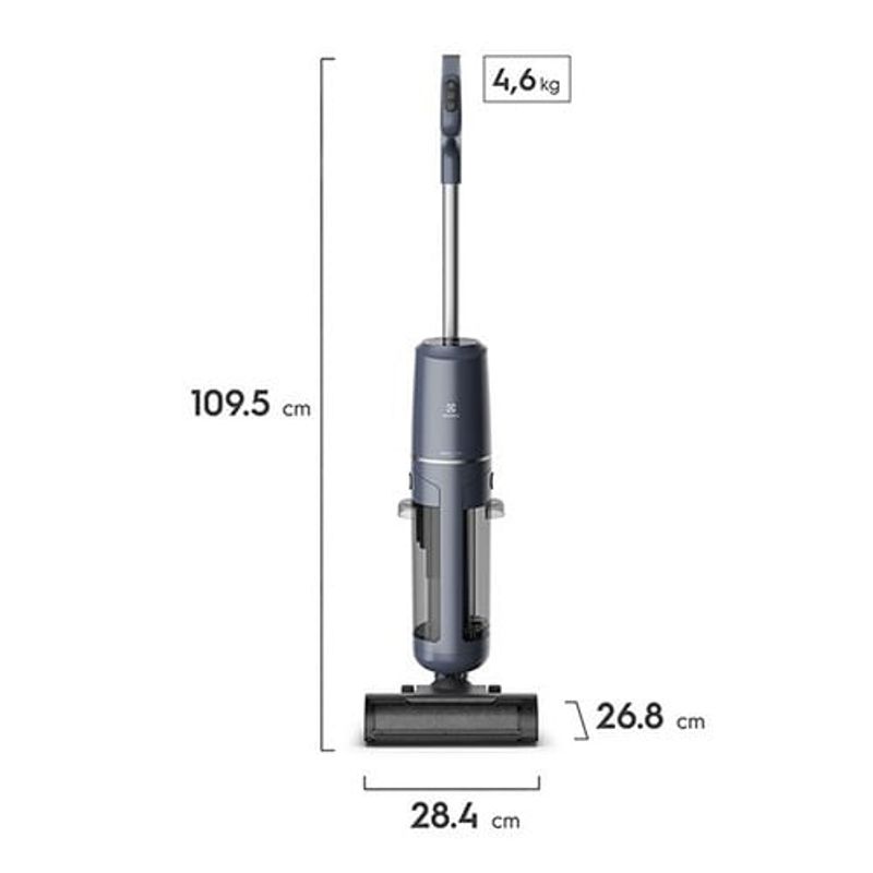 Aspiradora mopa Electrolux EMC2500 3 en 1 hasta 40 min medidas