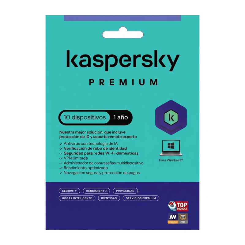 Licencia Kaspersky Premium 10 Dispositivos 1 Año