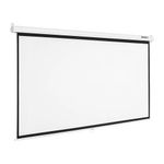 Ecran Manual Evox 120 pulgadas Formato 16:9 blanco frontal oblicuo