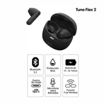 Audífonos JBL Tune Flex 2 TWS ANC Bluetooth 5.3 IP54 negro especificaciones