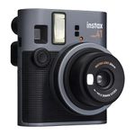 Cámara Fujifilm Instax Mini Instantánea negro frontal oblicuo