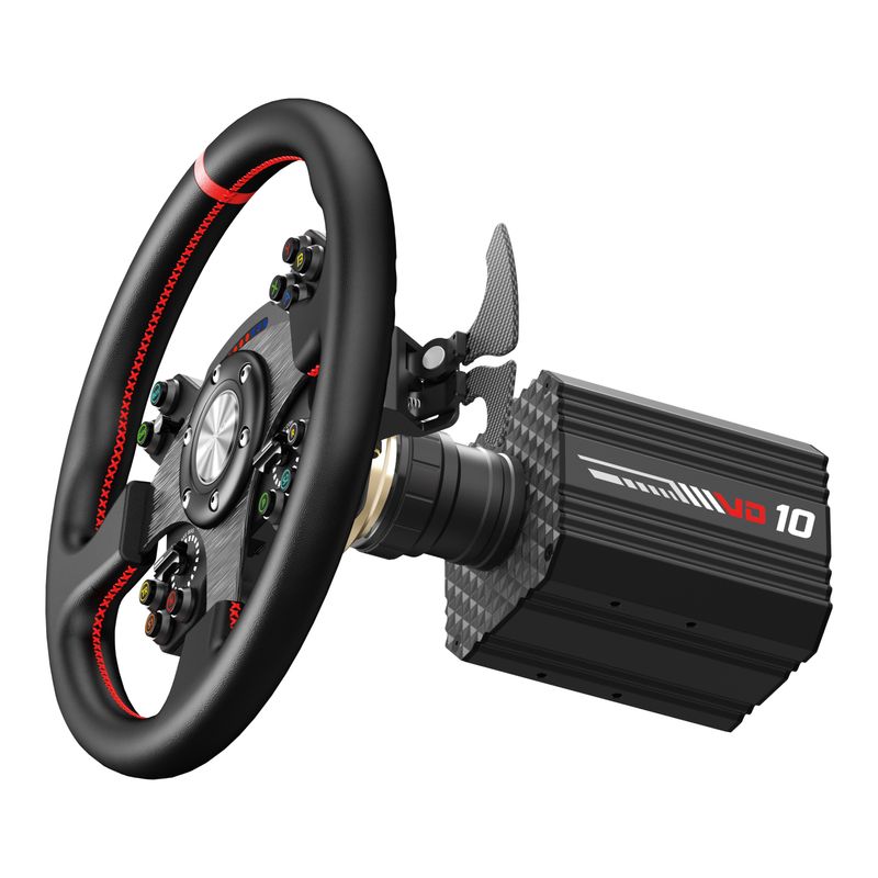 Volante PXN VD10 CS Direct Drive 10 Nm Force Feedback PC lateral