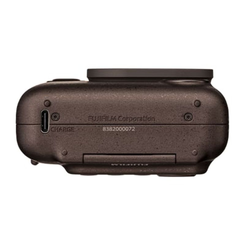 Cámara Fujifilm Instax Mini LiPlay pantalla LCD marrón cenital