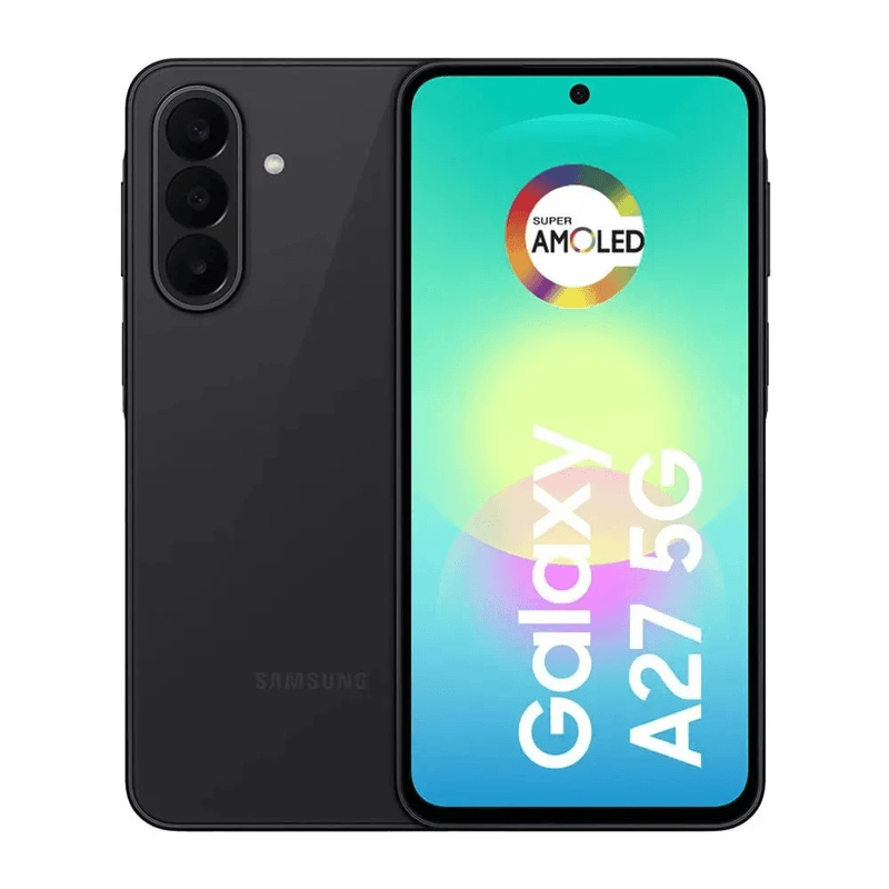 Celular Samsung Galaxy A27 5G 256GB 8GB RAM AMOLED negro frontal