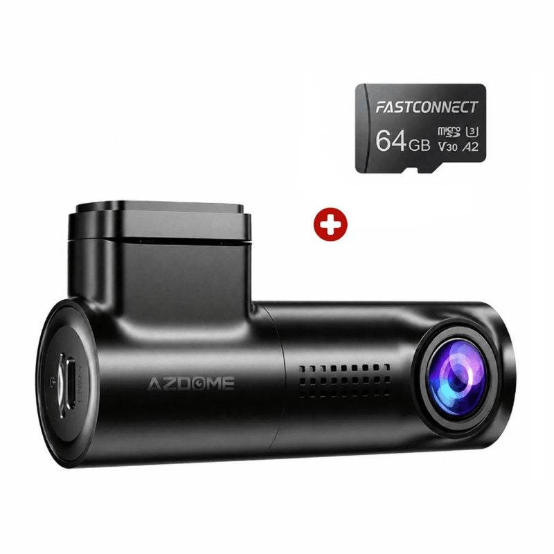 Cámara AZDOME M330 Full HD Wi-Fi visión nocturna negra frontal