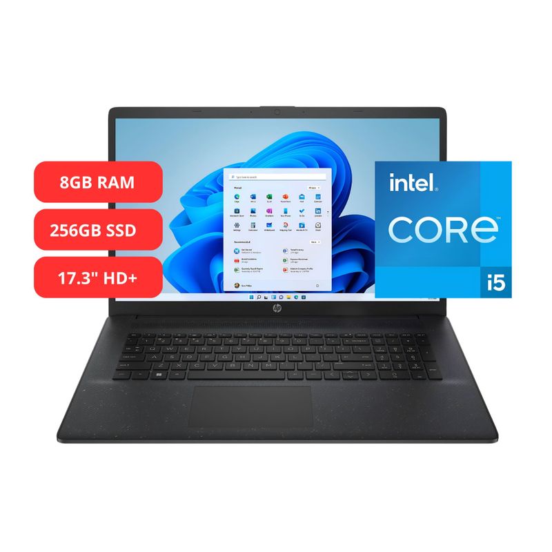 Laptop HP 17t-cn300 Core i5 256GB SSD 17.3 pulgadas negro especificaciones