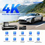 Cámara AZDOME M330 Max 4K GPS Wi-Fi dual band negra cámara trasera Cámara AZDOME M330 Max 4K GPS Wi-Fi dual band negro alta resolución