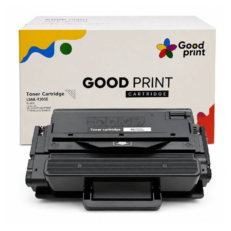 Tóner compatible MLT-D205L para ML y SCX negro frontal