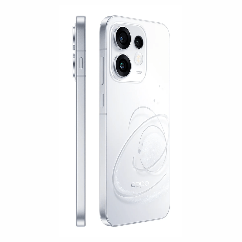 Celular OPPO Reno16 5G 256GB y Enco Buds 2 Pro blanco triple cámara 50MP