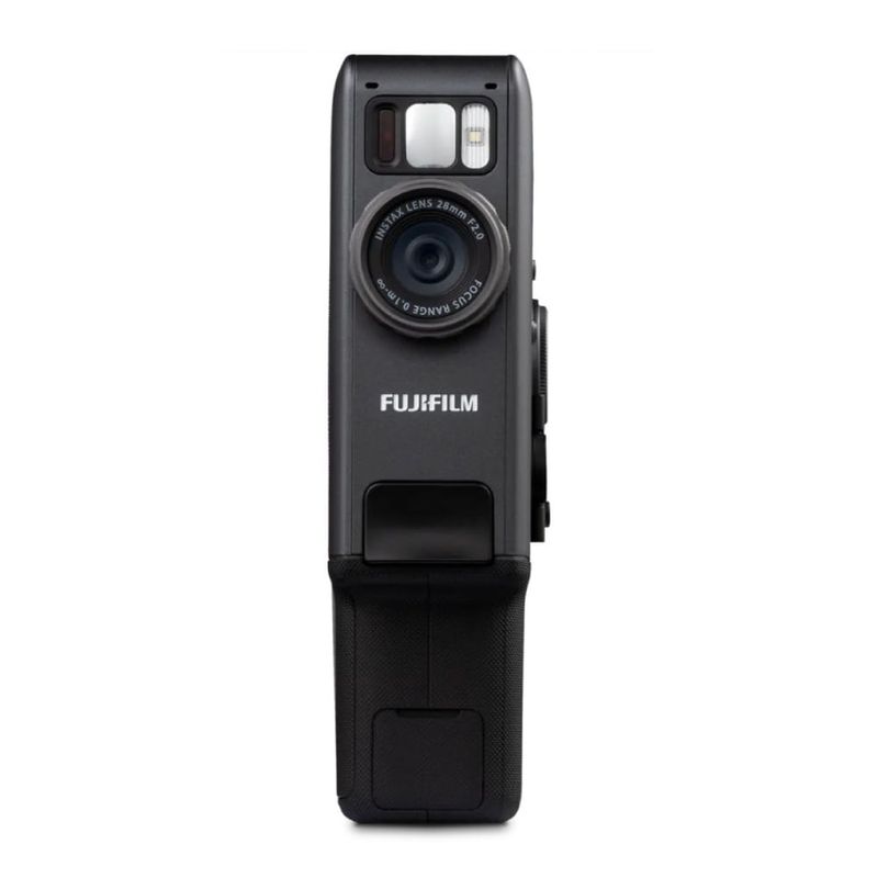 Cámara Fujifilm Instax Mini Evo Cinema Bluetooth negro frontal