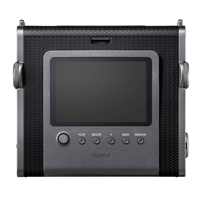 Cámara instantánea Fujifilm Instax Wide Evo Hybrid Bluetooth Pantalla LCD Negro dorsal