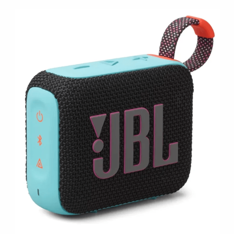 Parlante JBL GO 4 Bluetooth 4.2 W RMS IP67 hasta 7 h funky oblicuo
