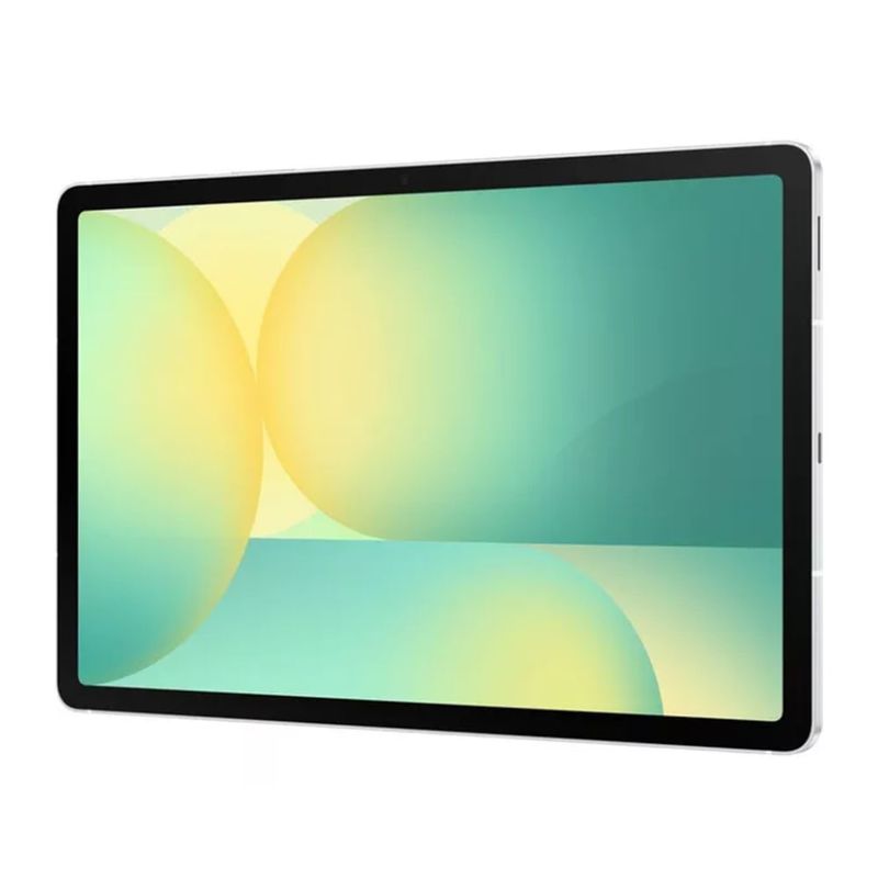 Tablet Samsung Tab S10 FE 10.9 pulgadas 128GB plateado frontal oblicuo