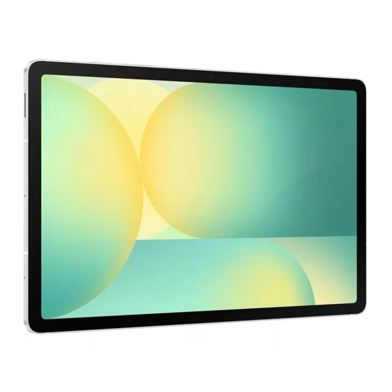 Tablet Samsung Tab S10 FE 10.9 pulgadas 128GB plateado frontal oblicuo