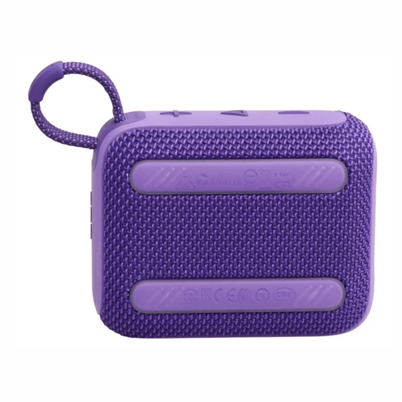 Parlante JBL GO 4 Bluetooth 4.2 W RMS IP67 hasta 7 h morado posterior