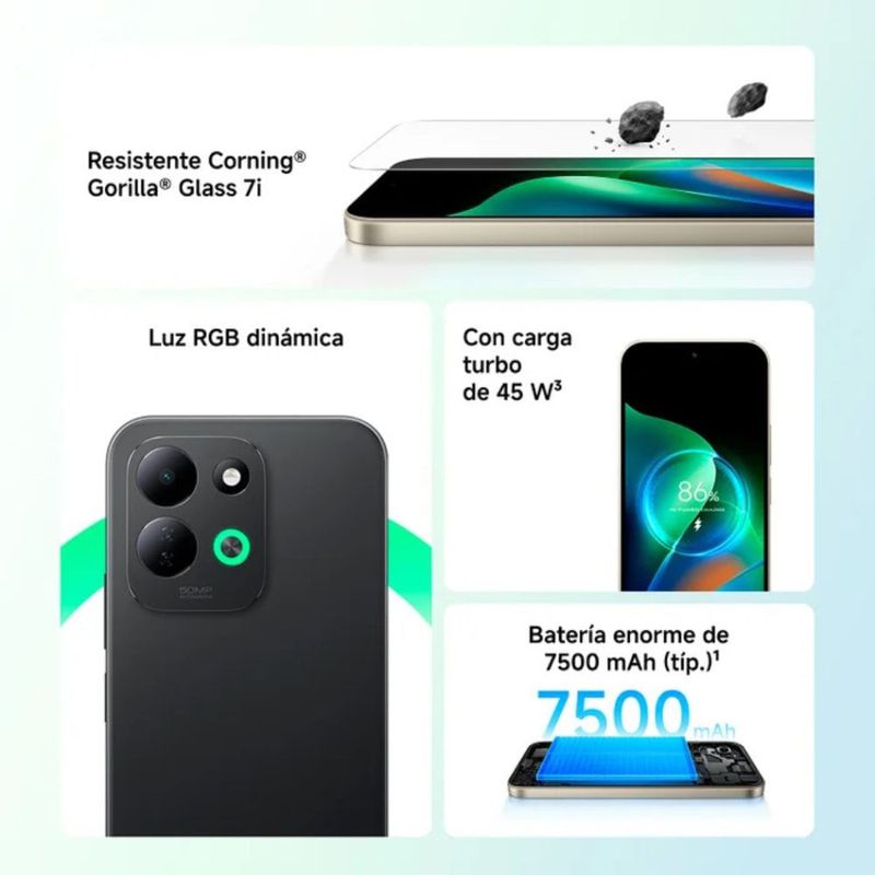 Xiaomi Redmi 17 4G 128GB 4GB cámara 50MP 6.9" negro características