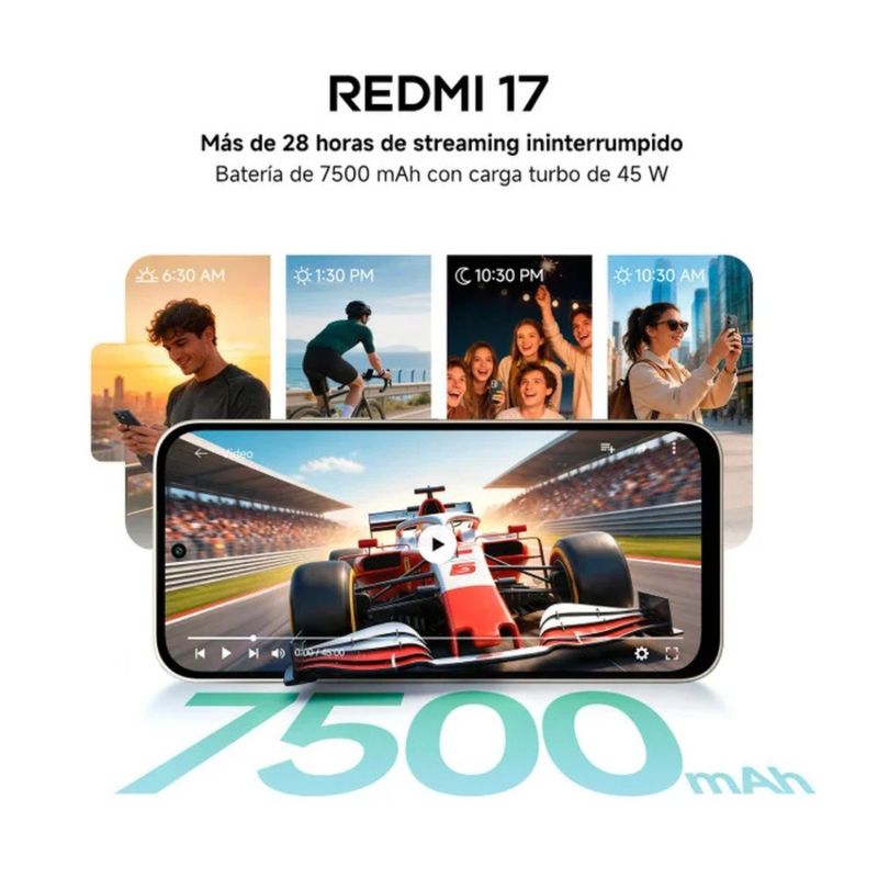 Xiaomi Redmi 17 4G 128GB 4GB cámara 50MP 6.9" negro calidad