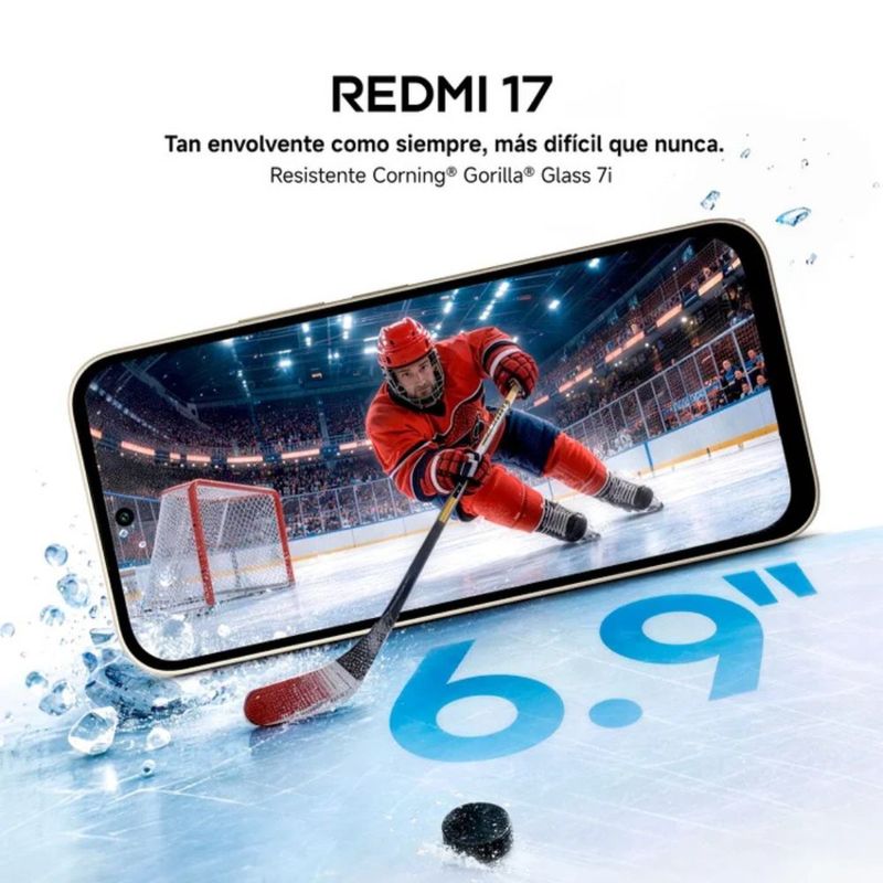 Xiaomi Redmi 17 4G 128GB 4GB cámara 50MP 6.9" negro lateral