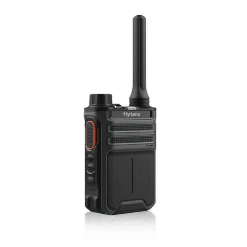 Radio Hytera AP516 UHF analógica 4000mAh potente negra frontal oblicuo