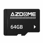 MicroSD AZDOME 64GB microSDXC U3 V30 A2 4K para Dash Cam frontal