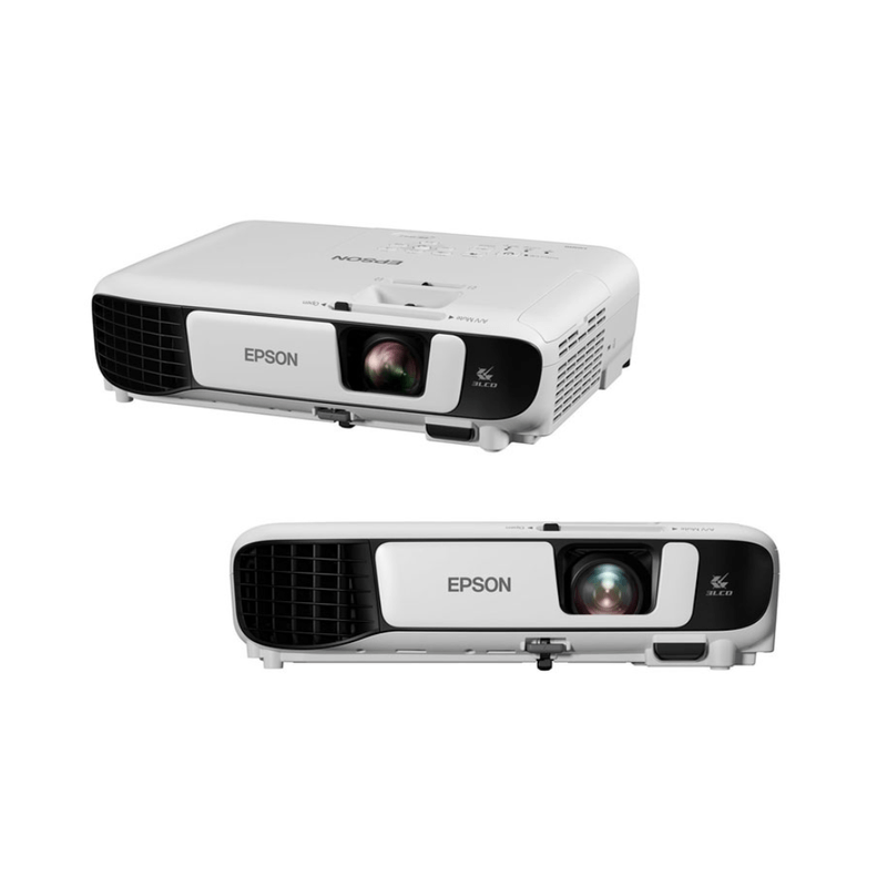 Proyector Epson PowerLite W52+ WXGA 4000 lúmenes Wi-Fi dorsal