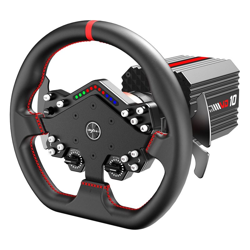 Volante PXN VD10 DS Direct Drive 10 Nm para Sim Racing frontal