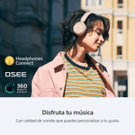 Audífonos Sony WH-CH520 Bluetooth 5.2 hasta 50 h blanco perfil on ear